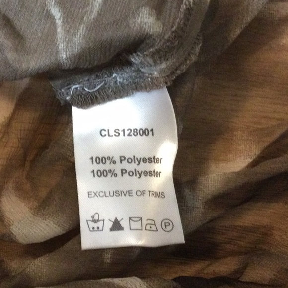 NWT SP Coupe Swim brown print coverup. - Picture 16 of 16